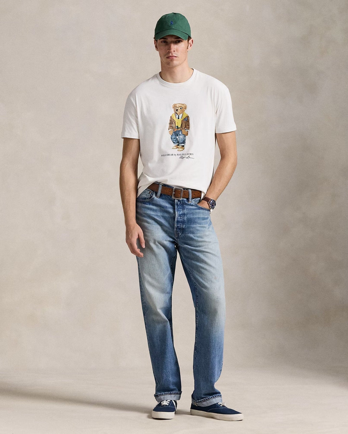 Ralph Lauren Classic Fit Polo Bear Jersey T Shirt Nevis/Hudson Valley Bear - Velmont & Rossi