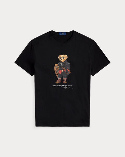 Ralph Lauren Classic Fit Polo Bear Jersey T Shirt 1 Polo Black - Velmont & Rossi