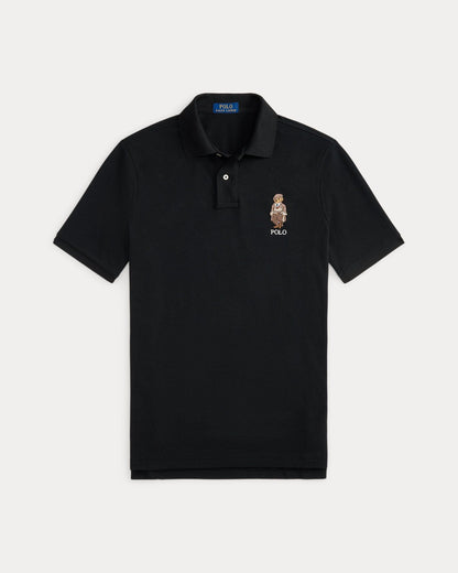 Ralph Lauren Classic Fit Polo Bear Mesh Polo Shirt Polo Black - Velmont & Rossi