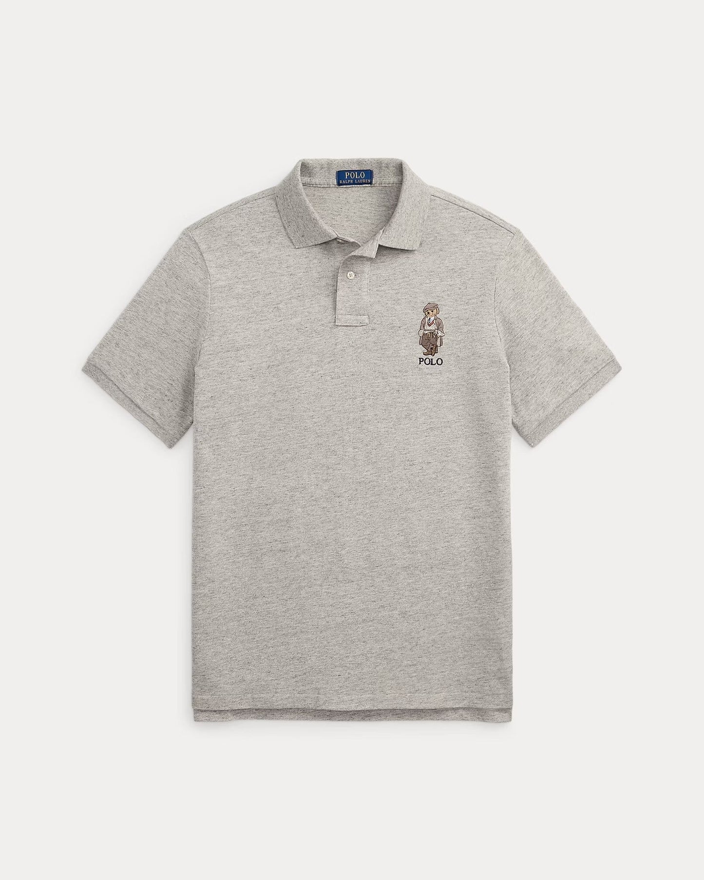 Ralph Lauren Classic Fit Polo Bear Mesh Polo Shirt Loft Heather - Velmont & Rossi