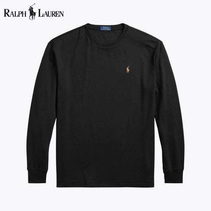 Ralph Lauren Classic Fit Soft Cotton Crewneck T Shirt Blue Navy - Velmont & Rossi