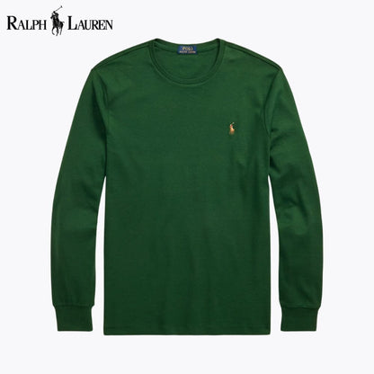 Ralph Lauren Classic Fit Soft Cotton Crewneck T Shirt Blue Navy - Velmont & Rossi