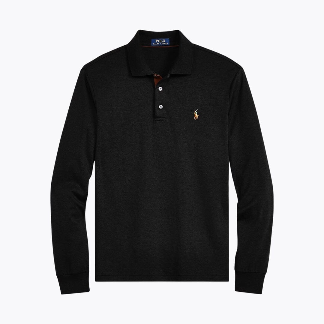 Ralph Lauren Classic Fit Soft Cotton Polo Shirt Polo Black - Velmont & Rossi