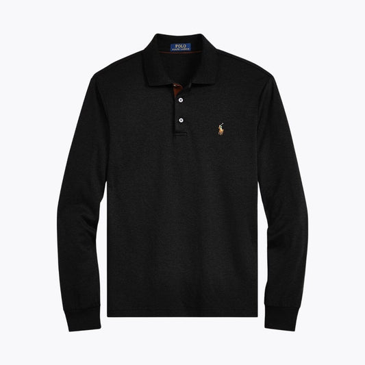 Ralph Lauren Classic Fit Soft Cotton Polo Shirt Polo Black - Velmont & Rossi