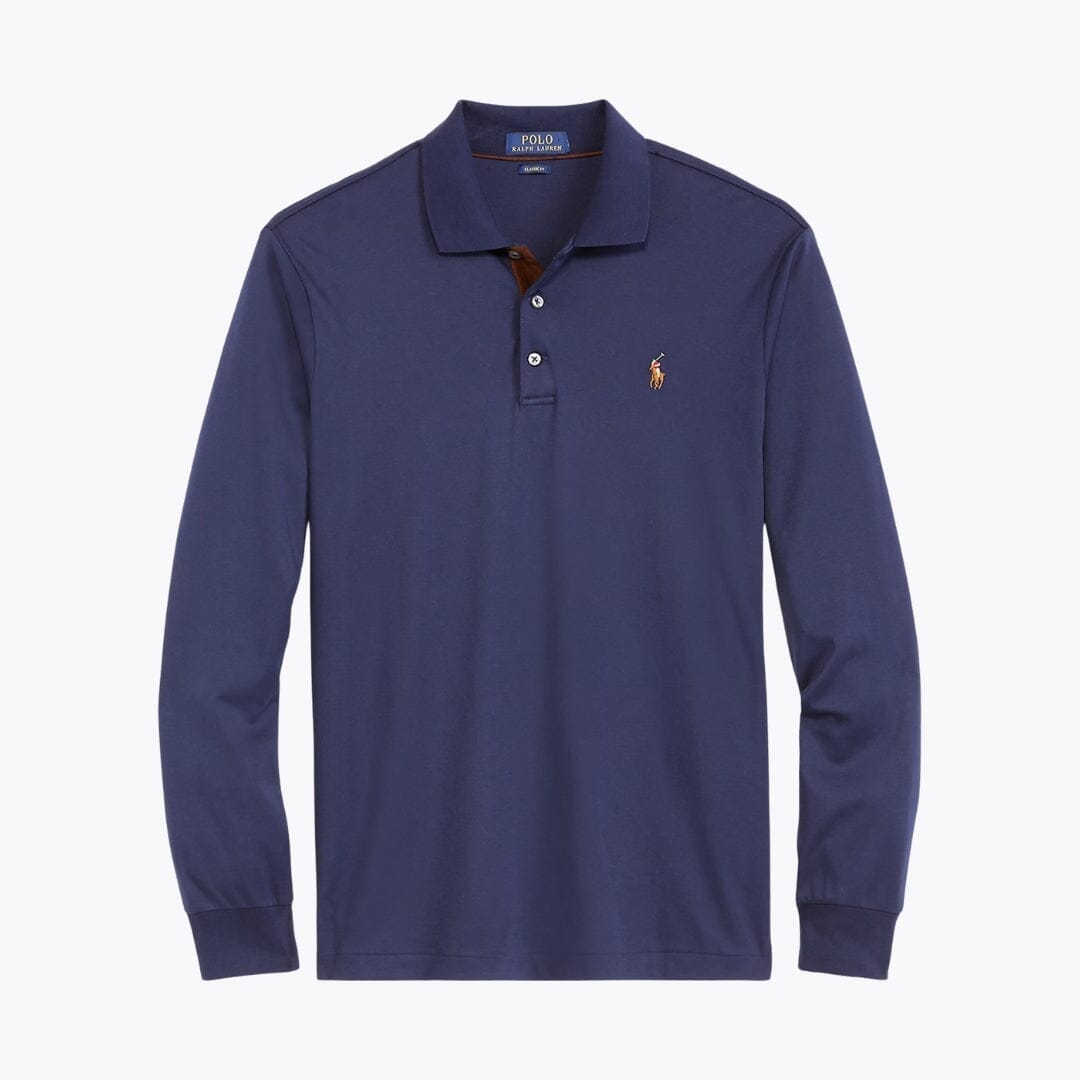 Ralph Lauren Classic Fit Soft Cotton Polo Shirt Classic Camel Heather - Velmont & Rossi