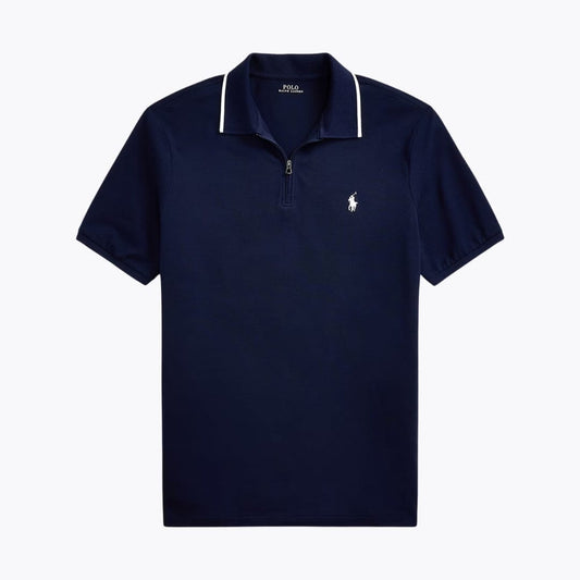 Ralph Lauren Classic Fit Stretch Mesh Polo Shirt Refined Navy - Velmont & Rossi