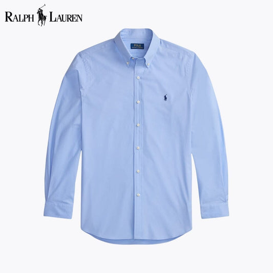 Ralph Lauren Classic Fit Stretch Poplin Shirt Green - Velmont & Rossi