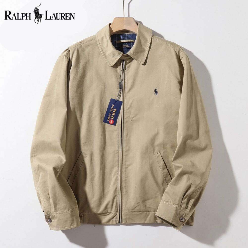 Ralph Lauren Classic Modern Bomber Jacket Khaki - Velmont & Rossi
