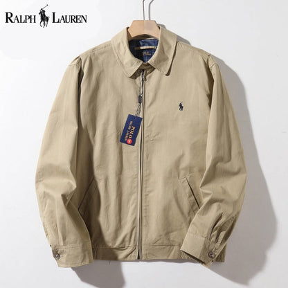 Ralph Lauren Classic Modern Bomber Jacket Khaki - Velmont & Rossi