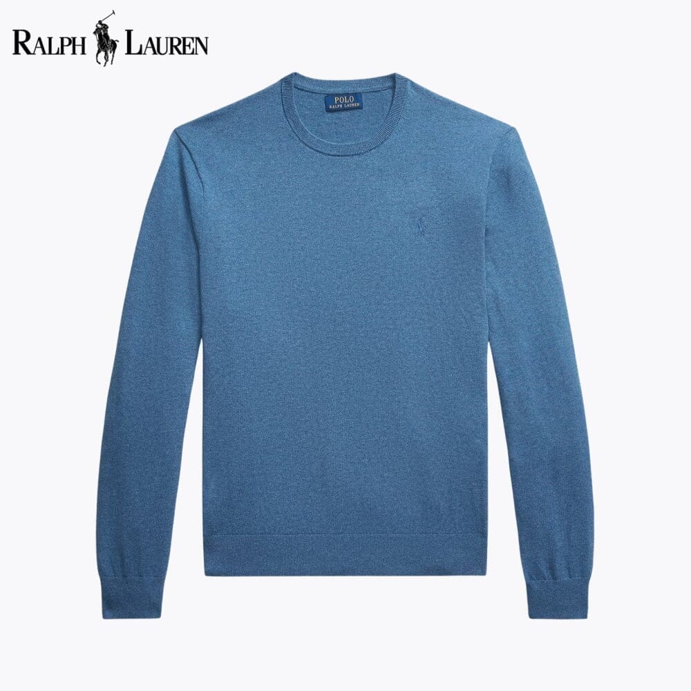 Ralph Lauren Cotton Cashmere Crewneck Jumper Blue Navy - Velmont & Rossi