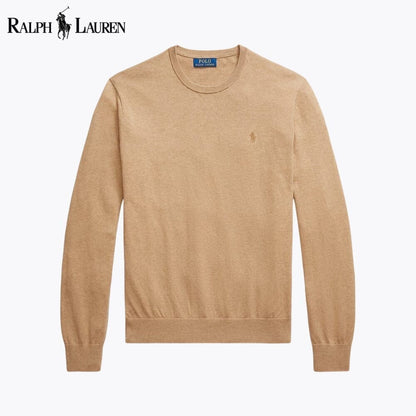 Ralph Lauren Cotton Cashmere Crewneck Jumper Blue Navy - Velmont & Rossi