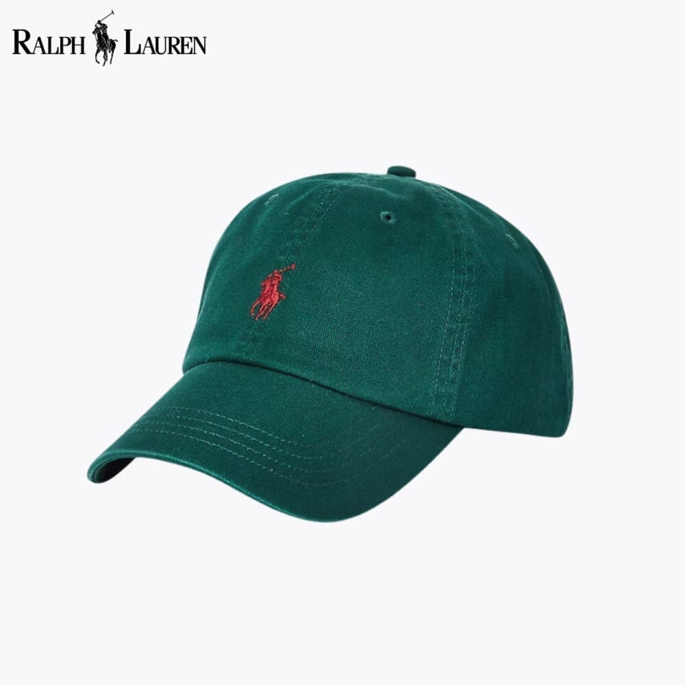 Ralph Lauren Cotton Chino Ball Cap College Green - Velmont & Rossi