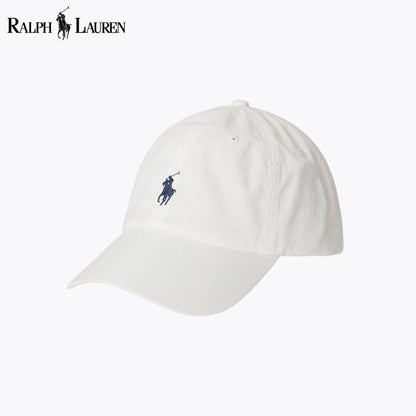 Ralph Lauren Cotton Chino Ball Cap White - Velmont & Rossi