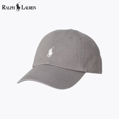 Ralph Lauren Cotton Chino Baseball Cap Grey - Velmont & Rossi