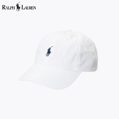 Ralph Lauren Cotton Chino Baseball Cap White - Velmont & Rossi