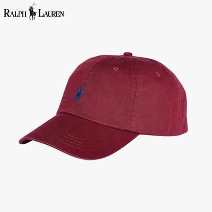 Ralph Lauren Cotton Chino Baseball Cap Wine - Velmont & Rossi