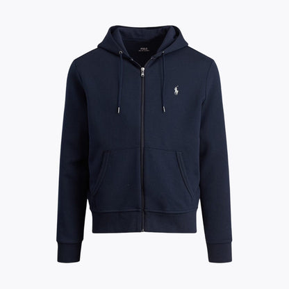 Ralph Lauren Double Knit Full Zip Hoodie Black - Velmont & Rossi