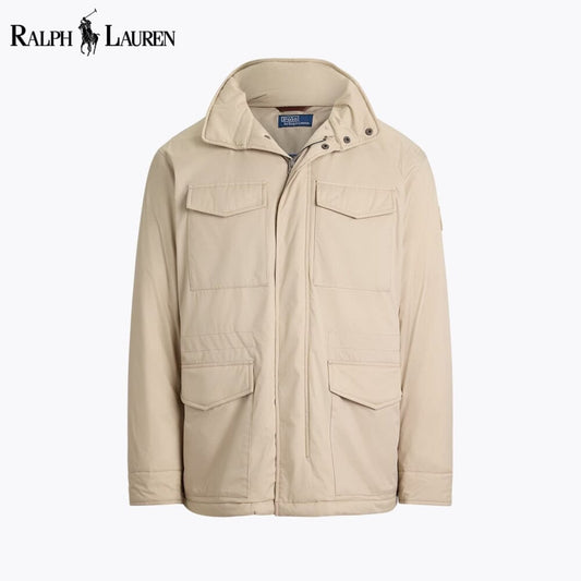 Ralph Lauren Gabardine Hooded Field Jacket Classic Stone - Velmont & Rossi