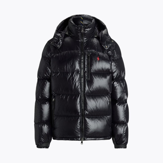 Ralph Lauren Gorham Glossed Down Jacket Polo Black Glossy - Velmont & Rossi