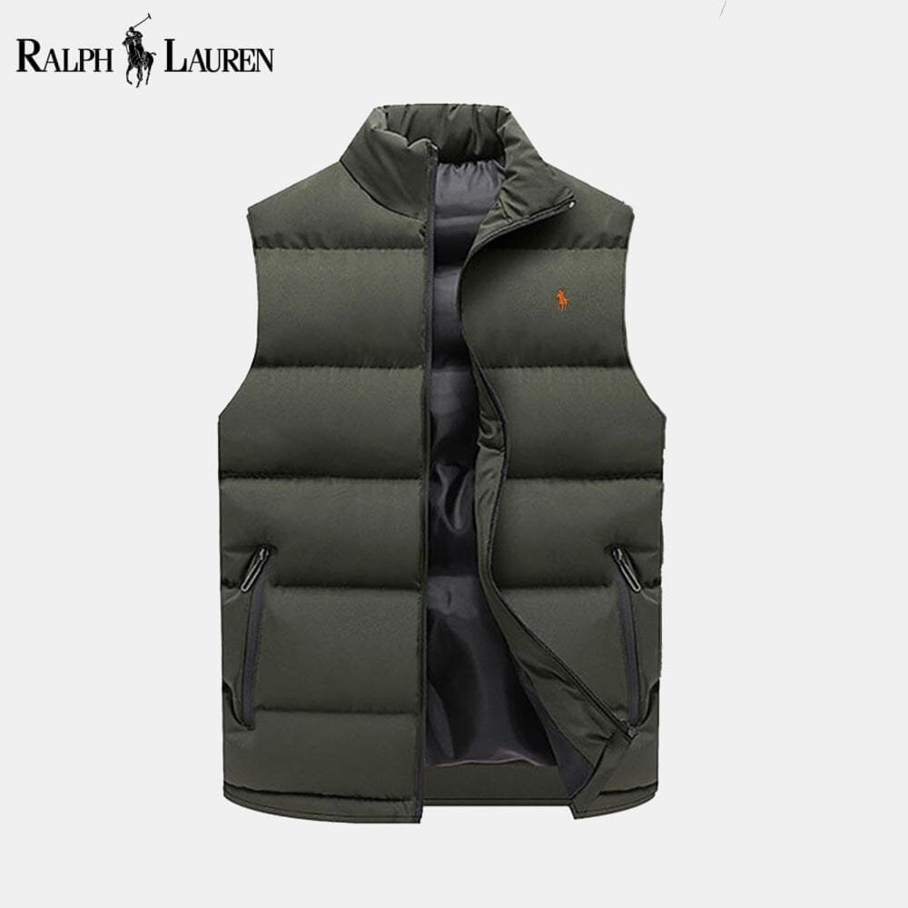 Ralph Lauren Insulated Down Puffer Waistcoat Military Red - Velmont & Rossi