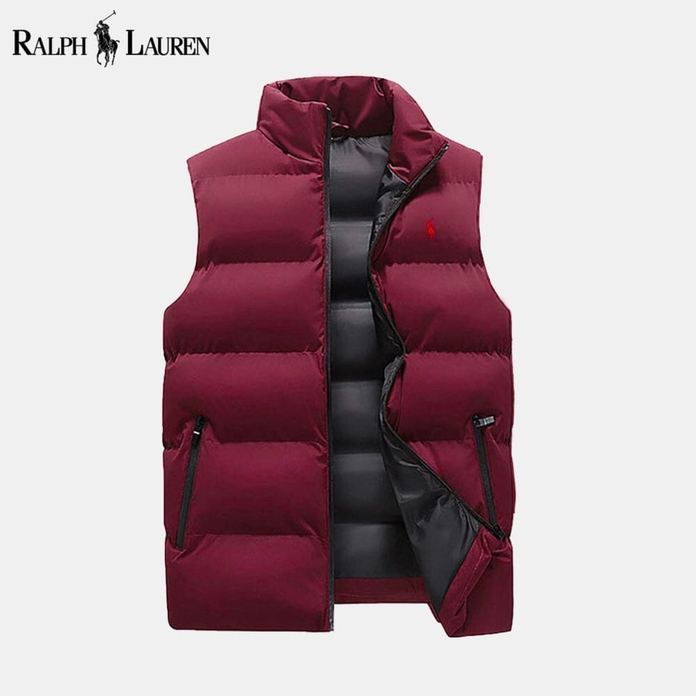 Ralph Lauren Insulated Down Puffer Waistcoat Military Red - Velmont & Rossi
