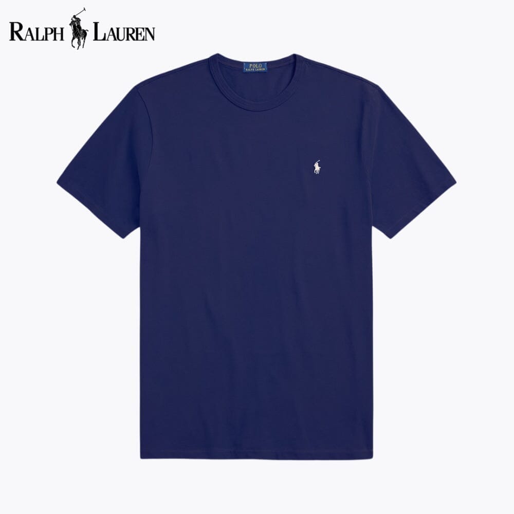 Ralph Lauren Jersey Crewneck T-Shirt Blue Navy - Velmont & Rossi