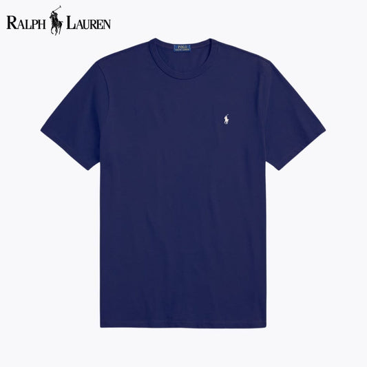 Ralph Lauren Jersey Crewneck T-Shirt Blue Navy - Velmont & Rossi