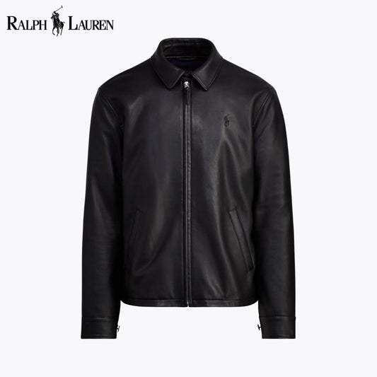 Ralph Lauren Leather Jacket Black - Velmont & Rossi