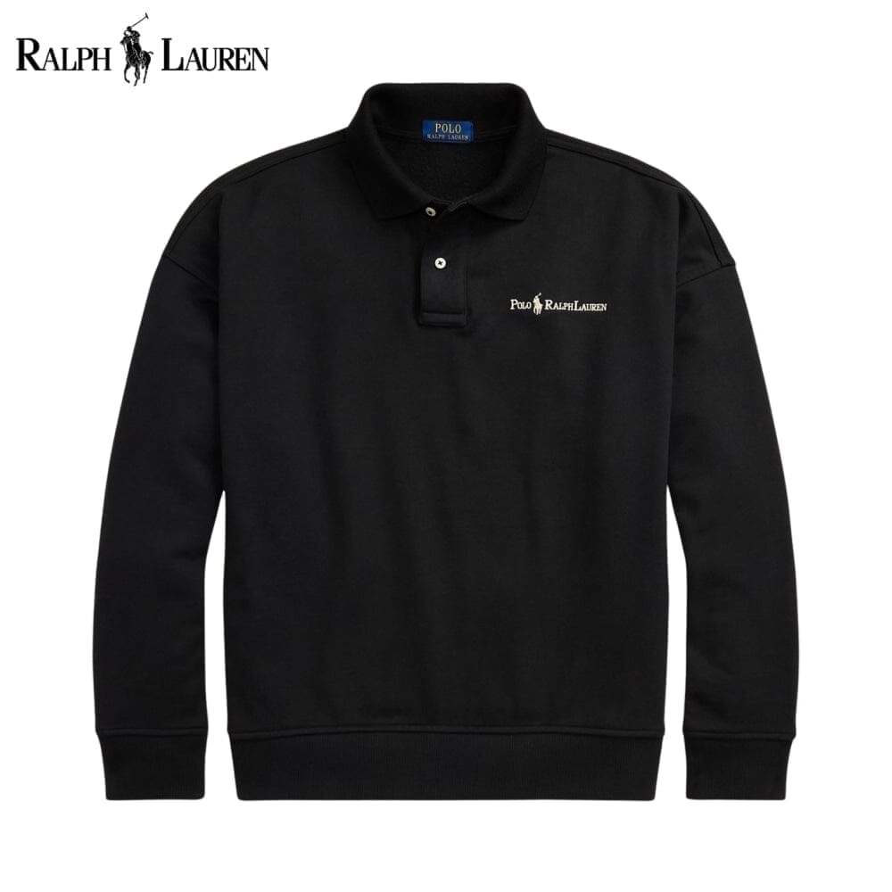 Ralph Lauren Logo Collared Sweatshirt Pine Green - Velmont & Rossi