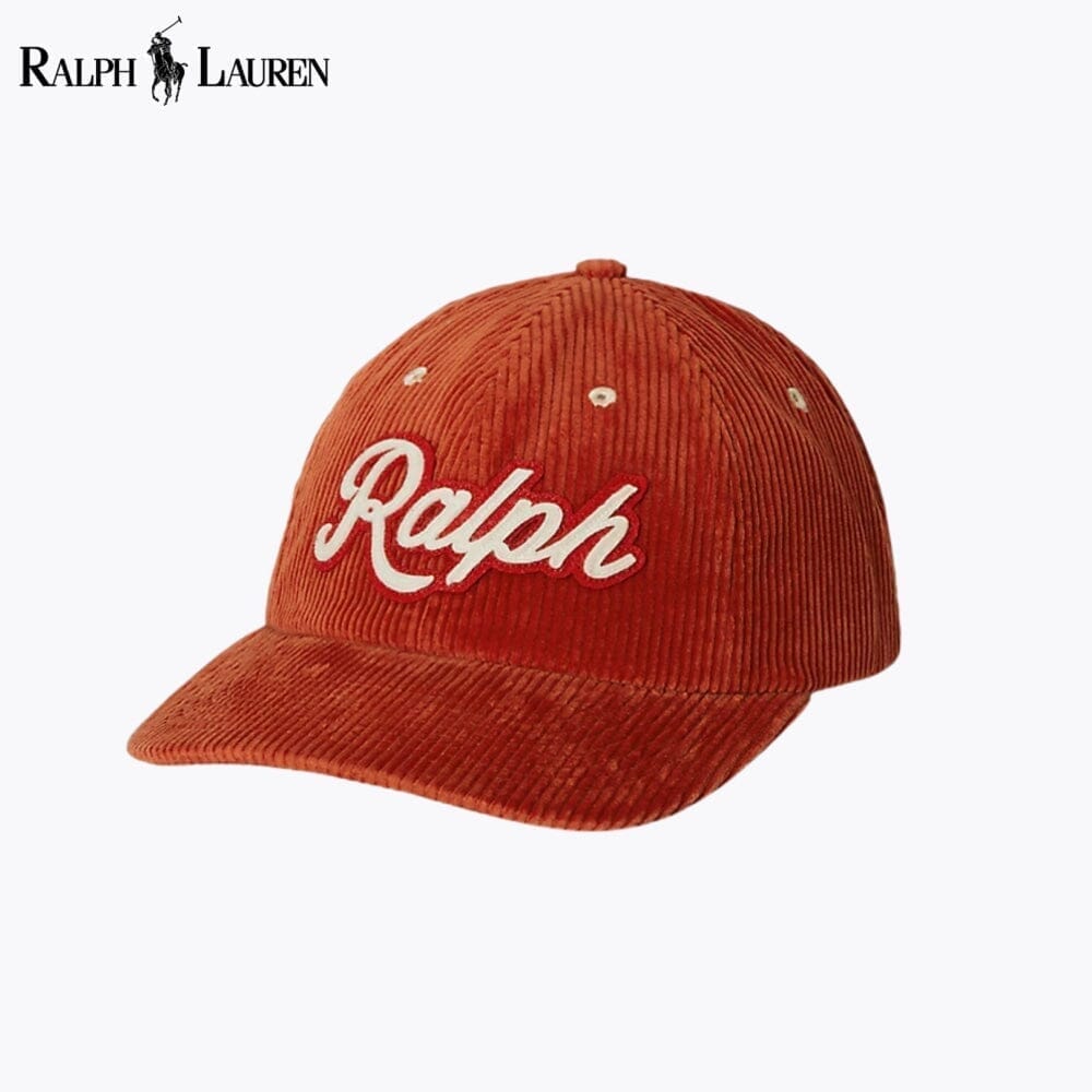 Ralph Lauren Logo Corduroy Ball Cap Spring X - Velmont & Rossi