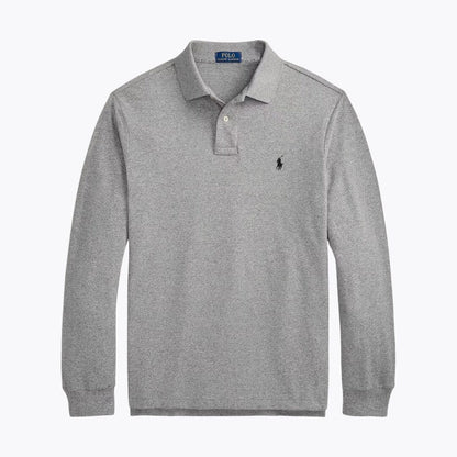 Ralph Lauren Mesh Long Sleeve Polo Shirt Polo Black - Velmont & Rossi