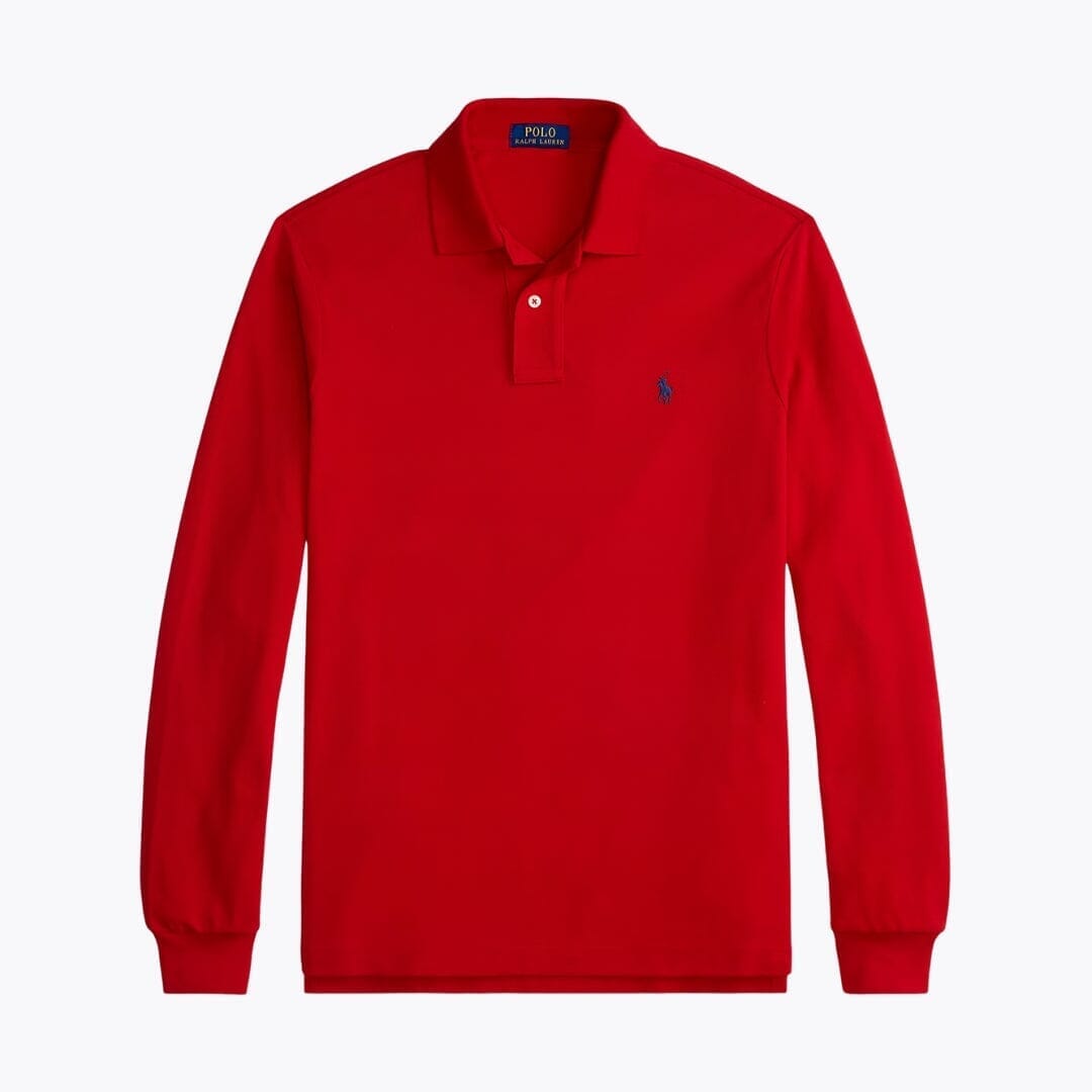 Ralph Lauren Mesh Long Sleeve Polo Shirt Polo Black - Velmont & Rossi