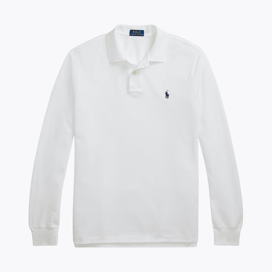 Ralph Lauren Mesh Long Sleeve Polo Shirt Polo Black - Velmont & Rossi