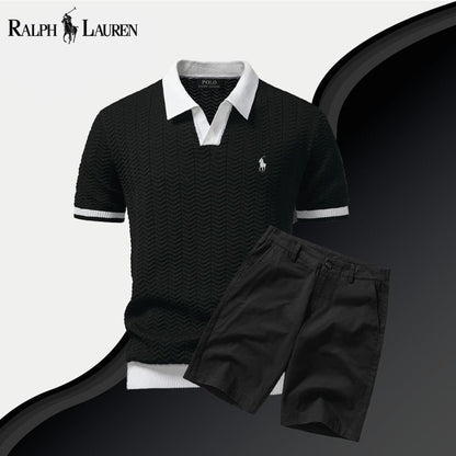 Ralph Lauren Old Money Polo Shirt Shorts Set Emerald Green - Velmont & Rossi