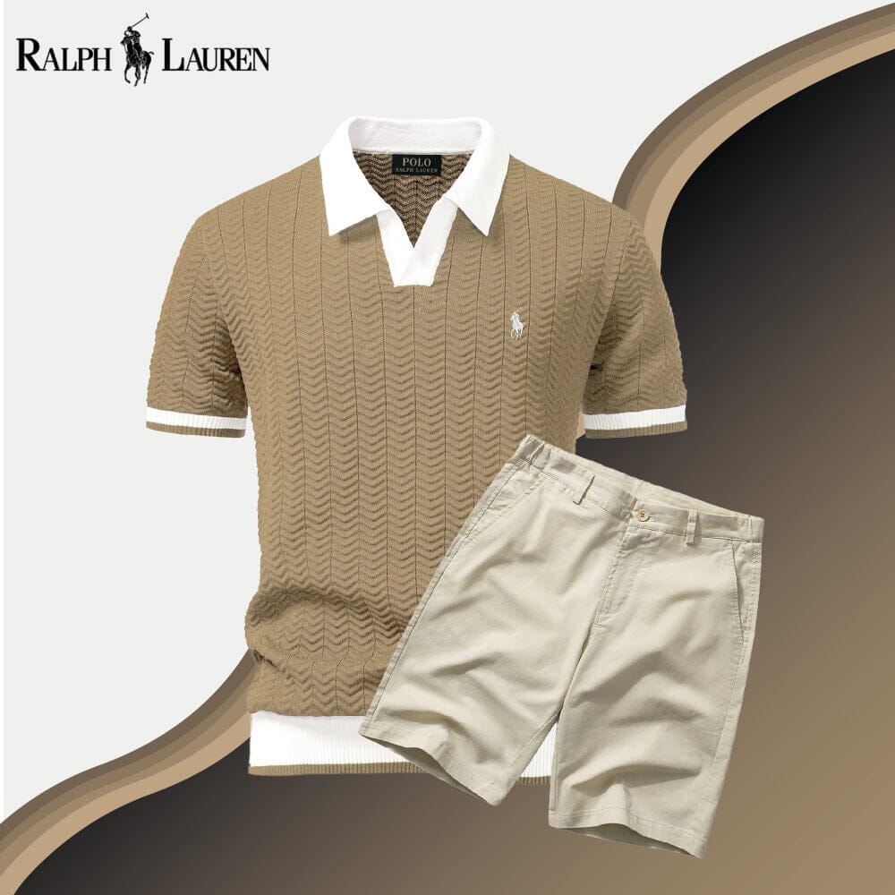 Ralph Lauren Old Money Polo Shirt Shorts Set Emerald Green - Velmont & Rossi