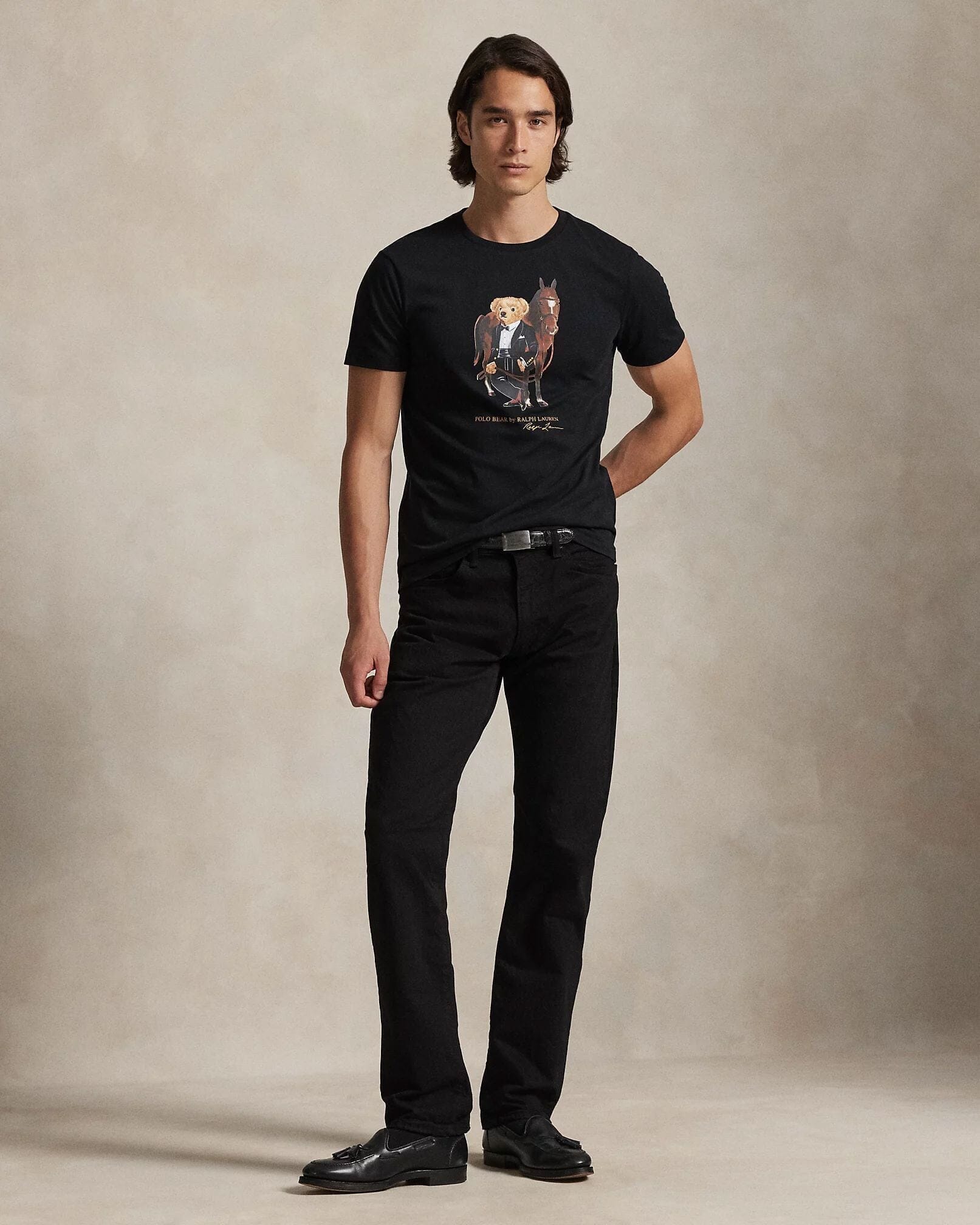 Ralph Lauren Polo Bear Cotton T Shirt Black - Velmont & Rossi