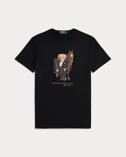 Ralph Lauren Polo Bear Cotton T Shirt Black - Velmont & Rossi