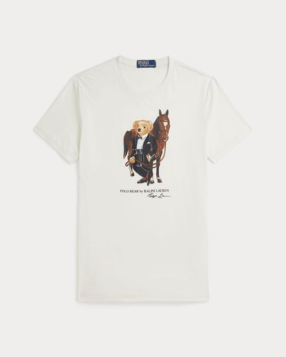 Ralph Lauren Polo Bear Cotton T Shirt Deckwash White - Velmont & Rossi