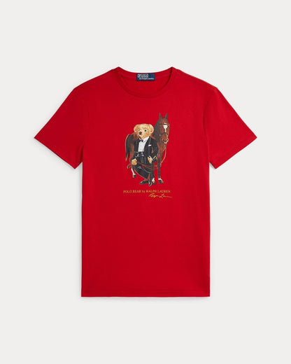 Ralph Lauren Polo Bear Cotton T Shirt Red - Velmont & Rossi