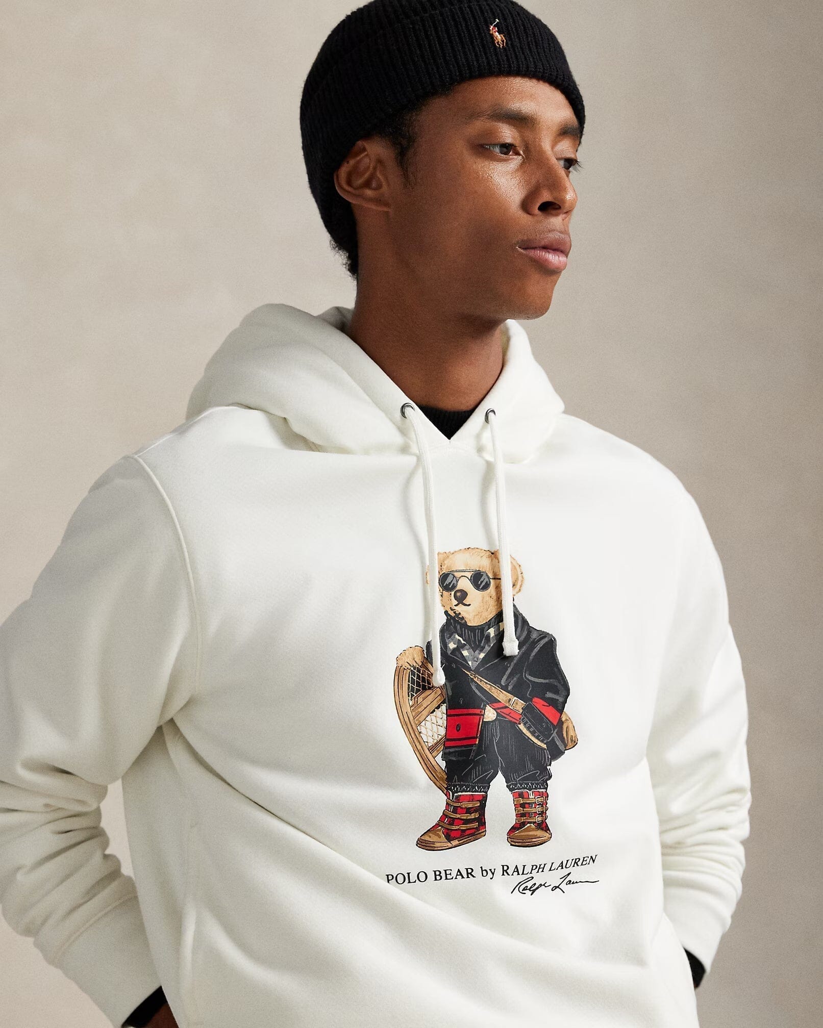 Ralph Lauren Polo Bear Fleece Hoodie 4 Cream - Velmont & Rossi