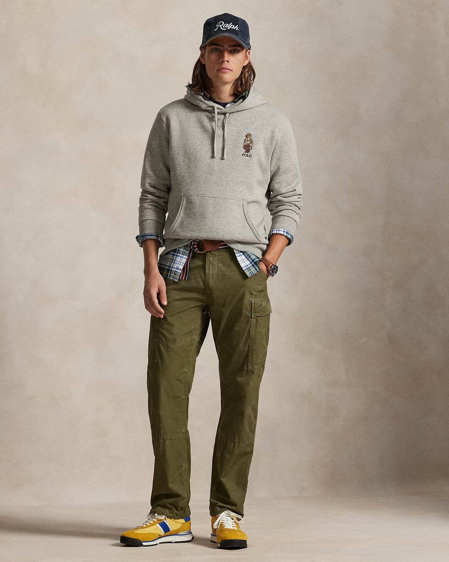 Ralph Lauren Polo Bear Fleece Hoodie 5 Loft Heather - Velmont & Rossi