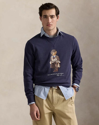 Ralph Lauren Polo Bear Fleece Sweatshirt Faded blue - Velmont & Rossi