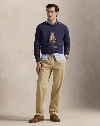 Ralph Lauren Polo Bear Fleece Sweatshirt Faded blue - Velmont & Rossi