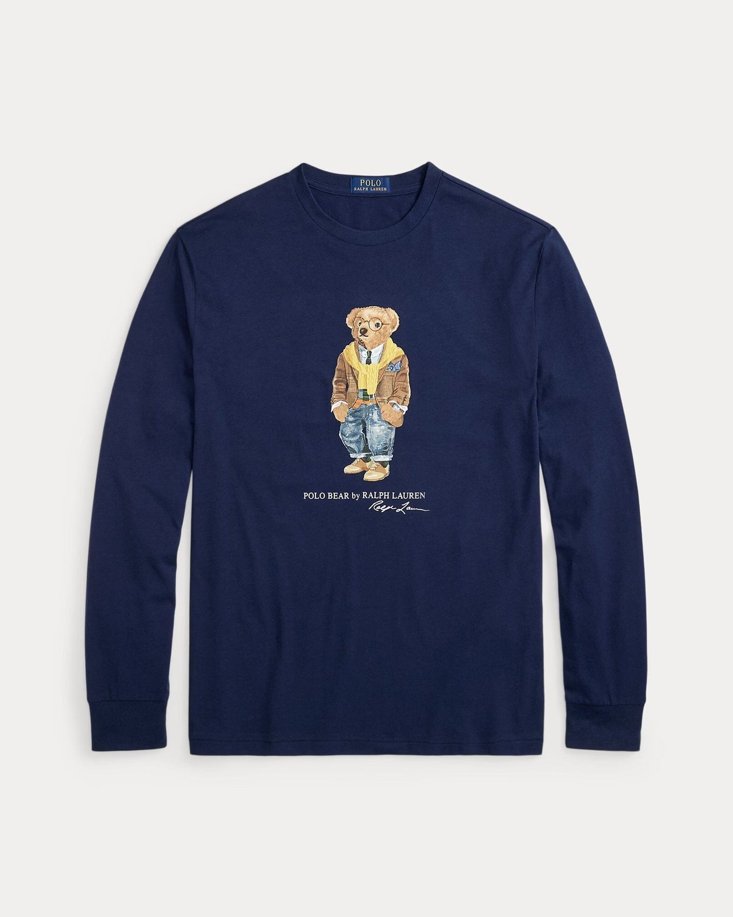 Ralph Lauren Polo Bear Jersey T Shirt In A Classic Fit 1 Newport Navy/Hudson Valley - Velmont & Rossi