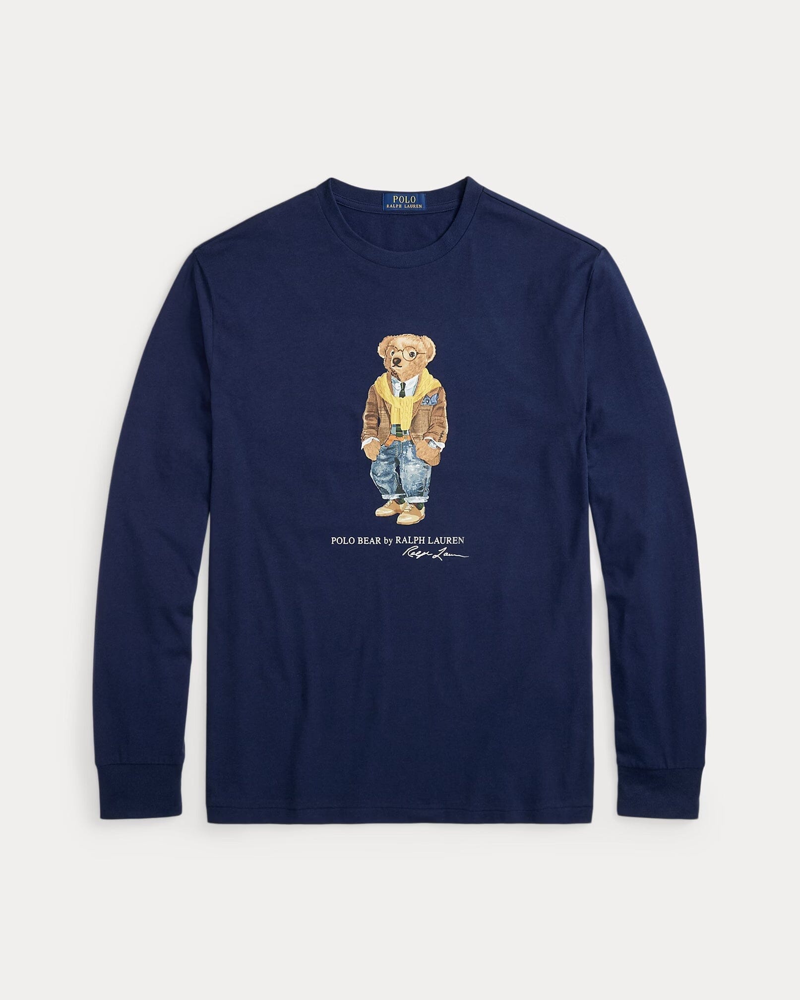 Ralph Lauren Polo Bear Jersey T Shirt In A Classic Fit 1 Newport Navy/Hudson Valley - Velmont & Rossi