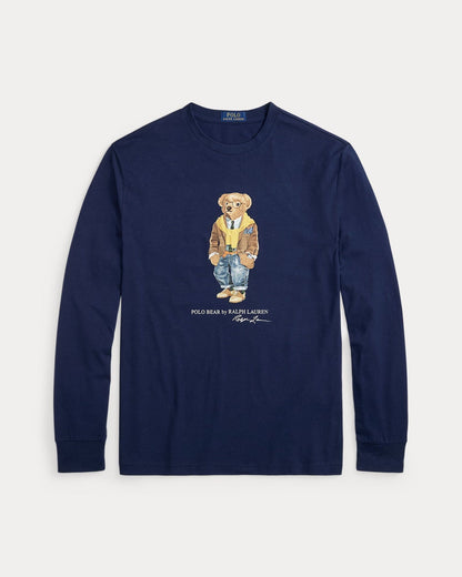 Ralph Lauren Polo Bear Jersey T Shirt In A Classic Fit 1 Newport Navy/Hudson Valley - Velmont & Rossi