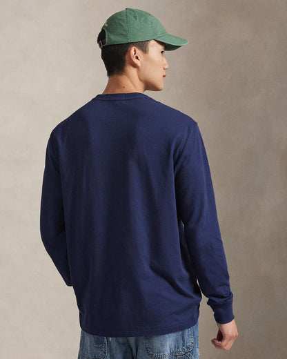 Ralph Lauren Polo Bear Jersey T Shirt In A Classic Fit 1 Newport Navy/Hudson Valley - Velmont & Rossi