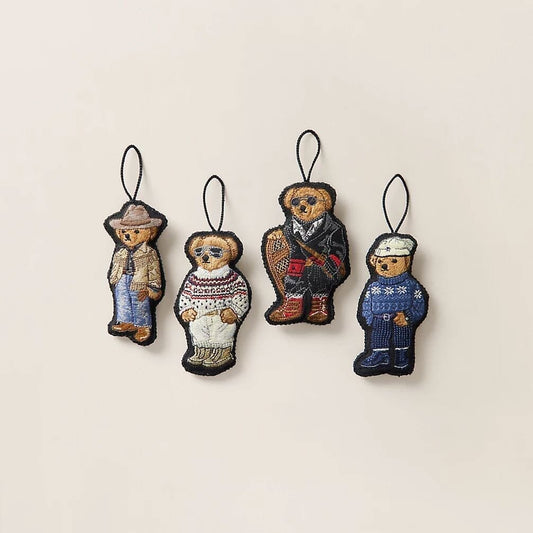 Ralph Lauren Polo Bear Ornament Gift Set Multi - Velmont & Rossi