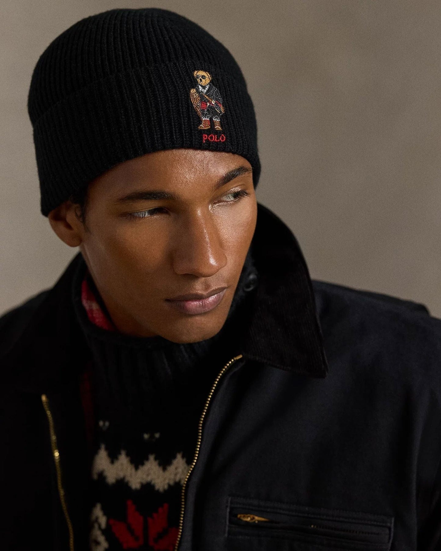 Ralph Lauren Polo Bear Rib Knit Beanie Holiday Red - Velmont & Rossi
