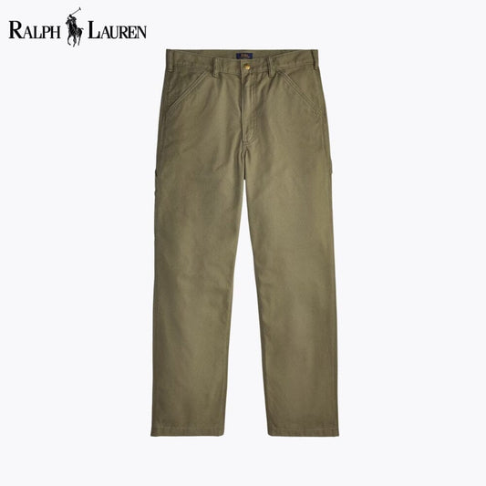Ralph Lauren Polo Dungaree Canvas Carpenter Trouser Autumn Sage - Velmont & Rossi